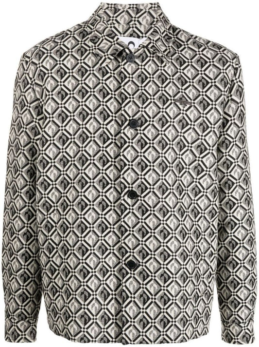 Black Moon Diamond Print Shirt