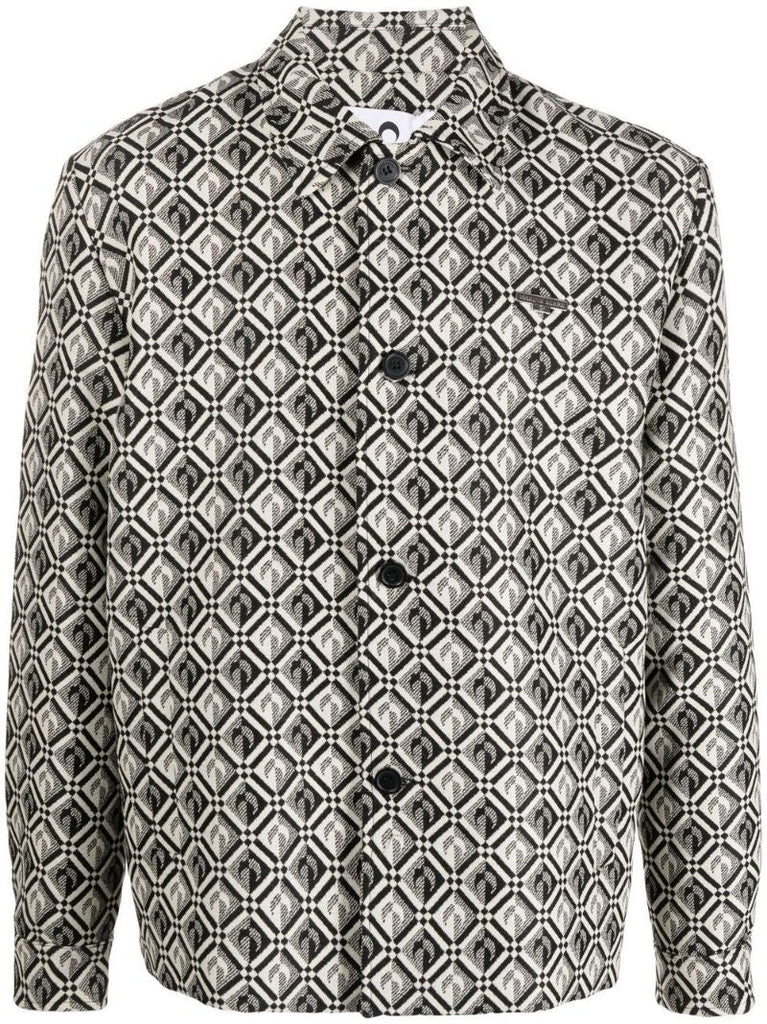 Black Moon Diamond Print Shirt