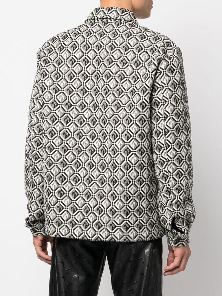 Black Moon Diamond Print Shirt
