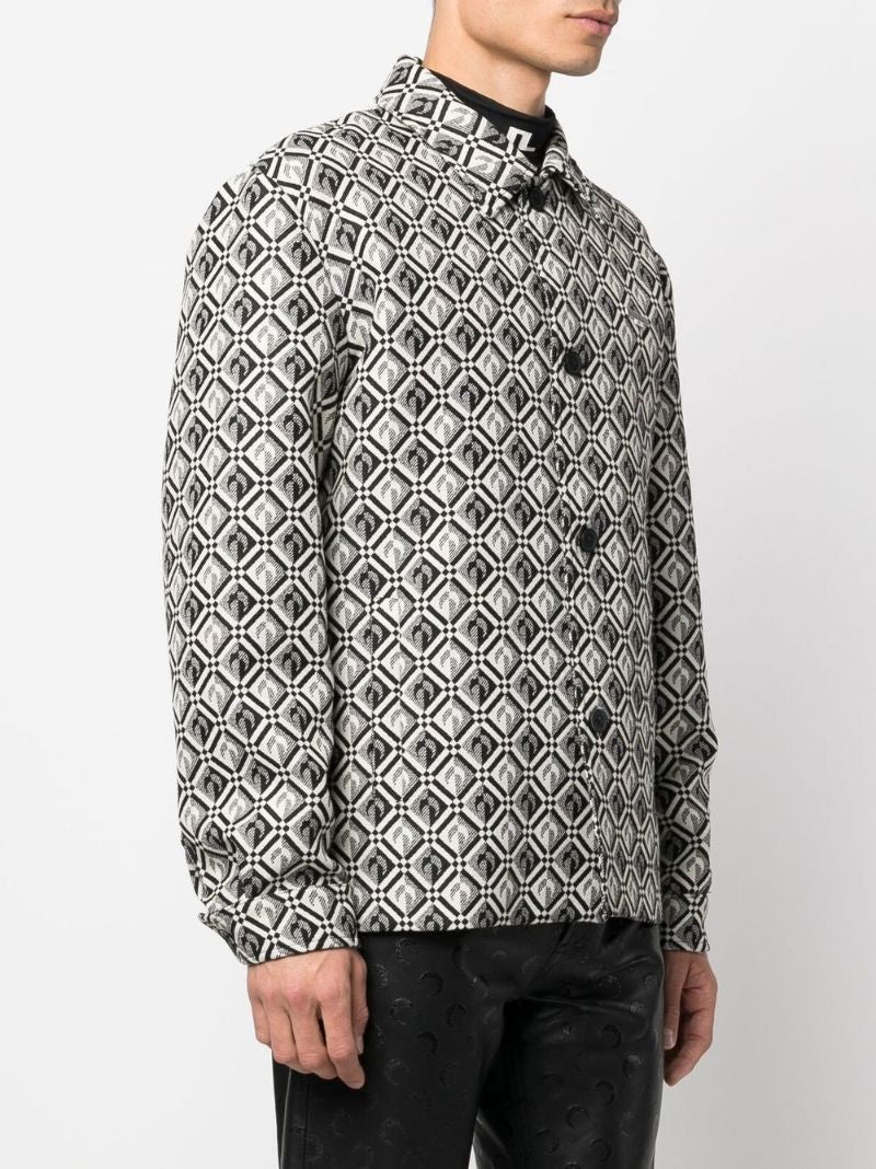 Black Moon Diamond Print Shirt