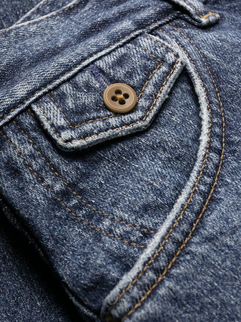 Blue Merapi High-waisted Flared Jeans
