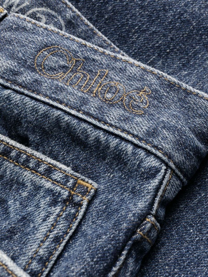 Blue Merapi High-waisted Flared Jeans