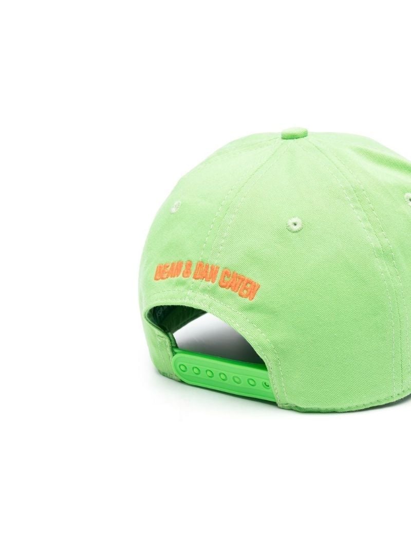 Green Embroidered Logo Cap