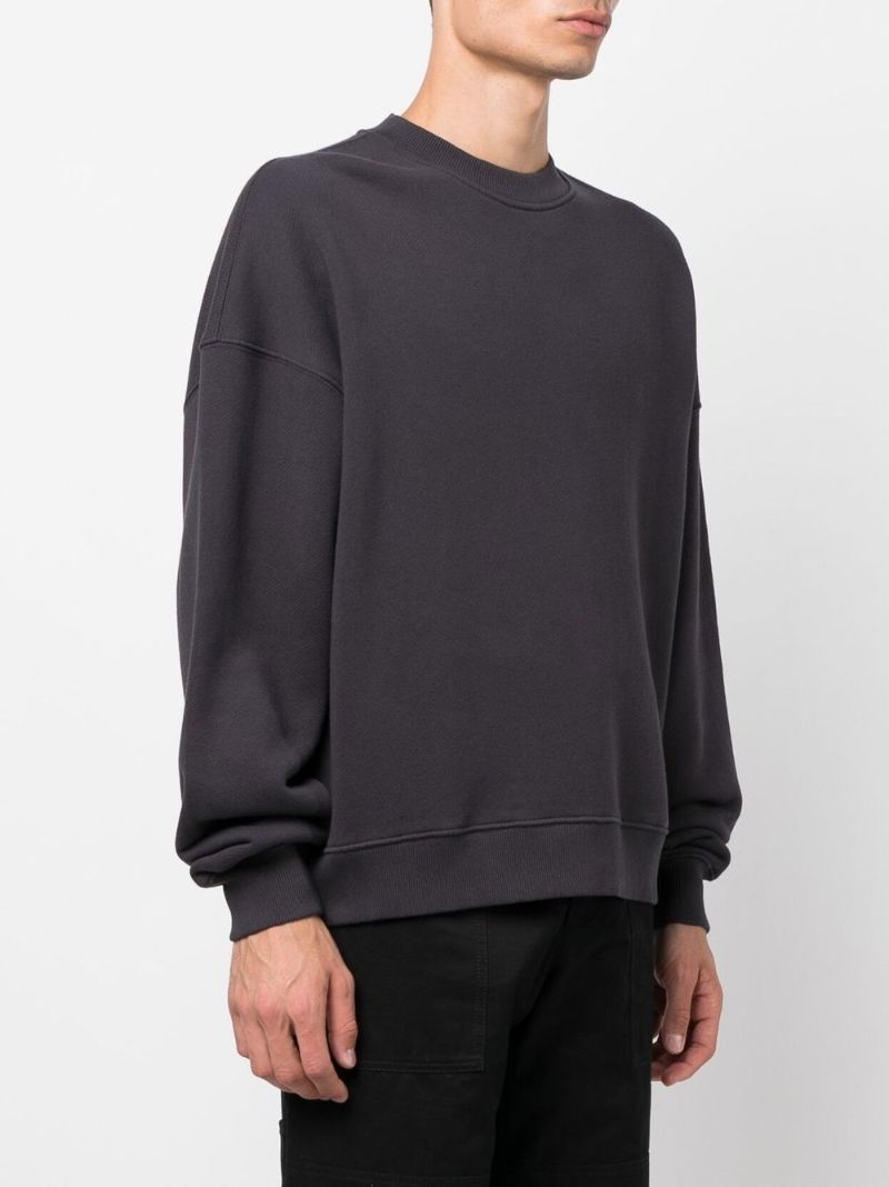 Black Illusion Logo Organic Cotton Sweatshirt