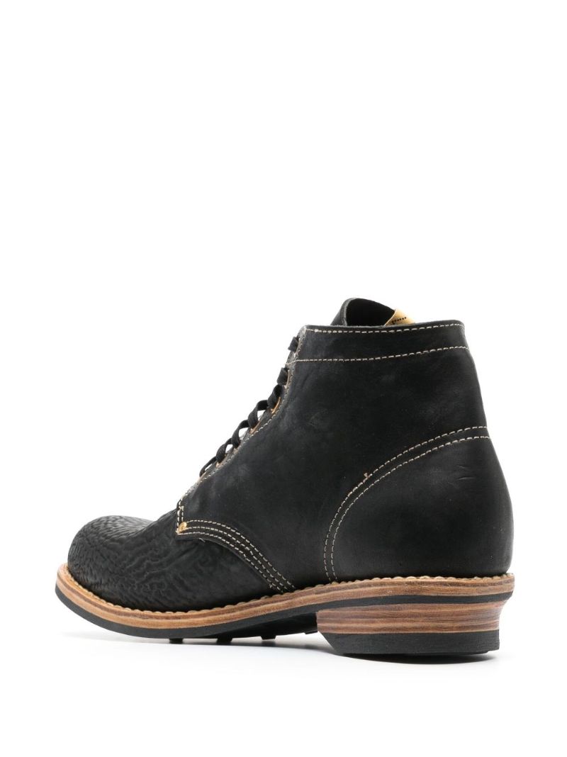 Black Brigadier Folk Leather Boots