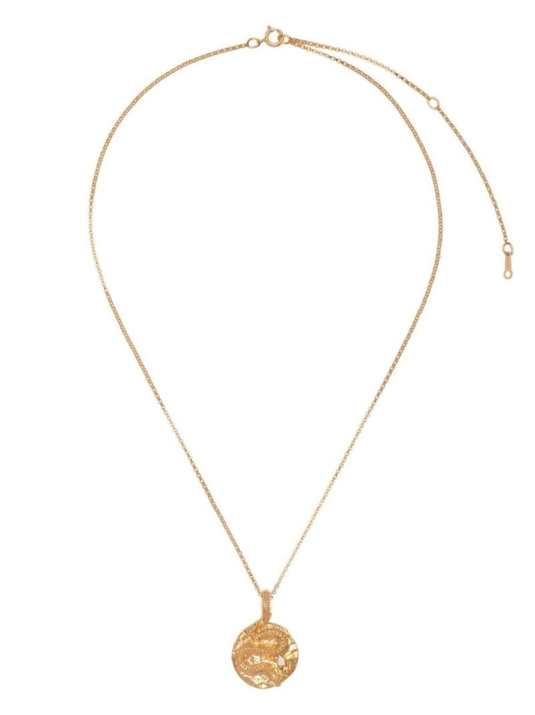 Gold-plated the Medusa Medallion Necklace
