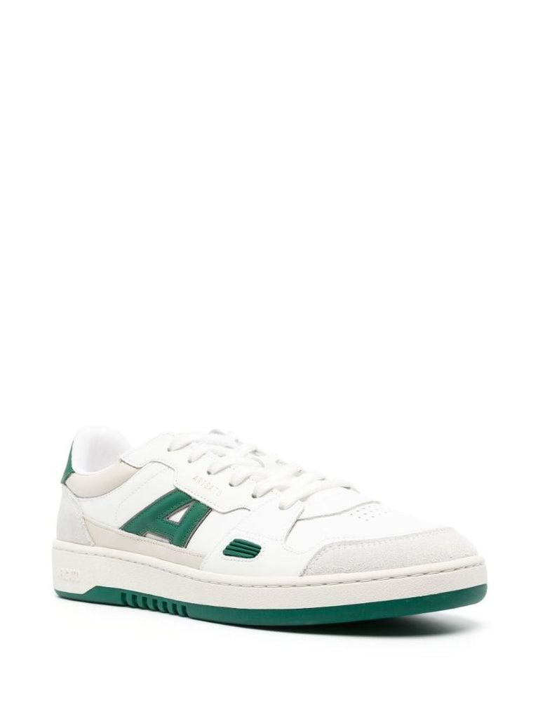 White A-dice Lo Leather Sneakers