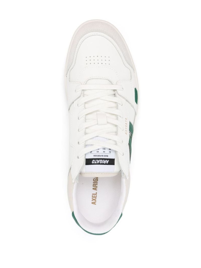 White A-dice Lo Leather Sneakers