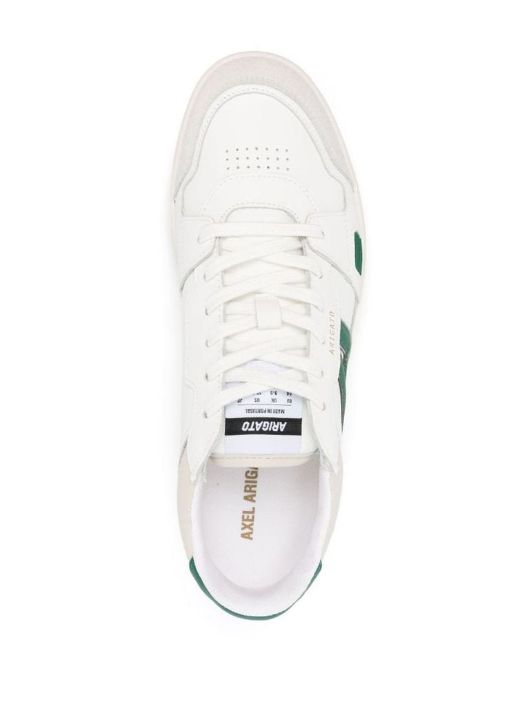 White A-dice Lo Leather Sneakers