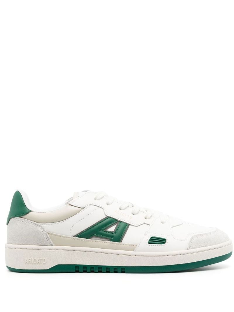 White A-dice Lo Leather Sneakers