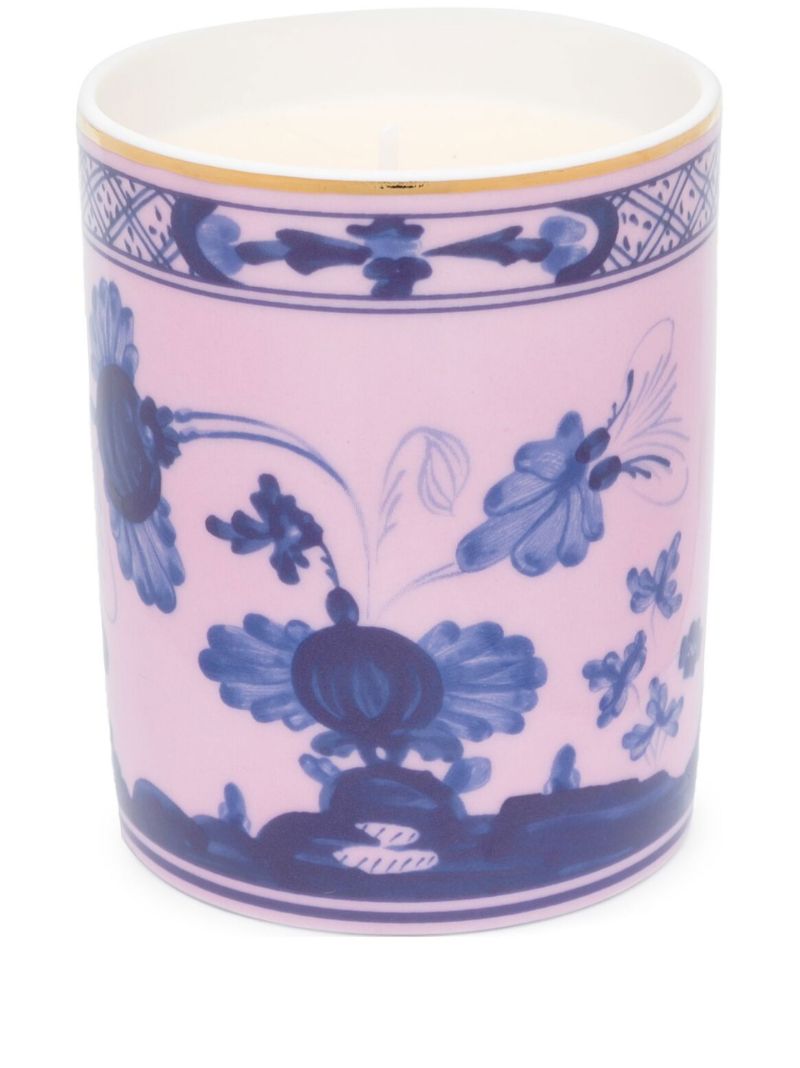 Pink Azalea Print Candle Holder