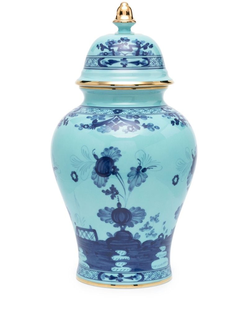 Blue East Italian Printed Vase