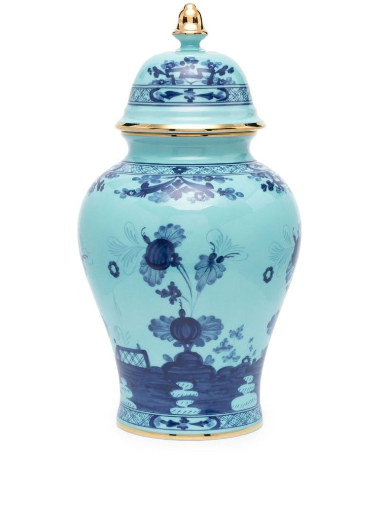 Blue East Italian Printed Vase