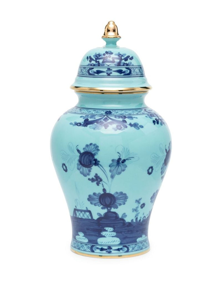 Blue East Italian Printed Vase