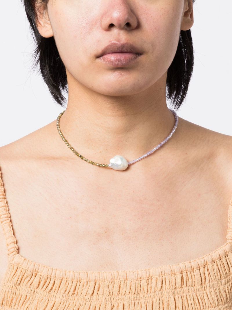 Blue Romy Pearl Necklace