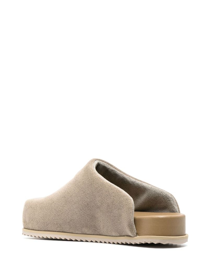 Grey Truck Suede Slides