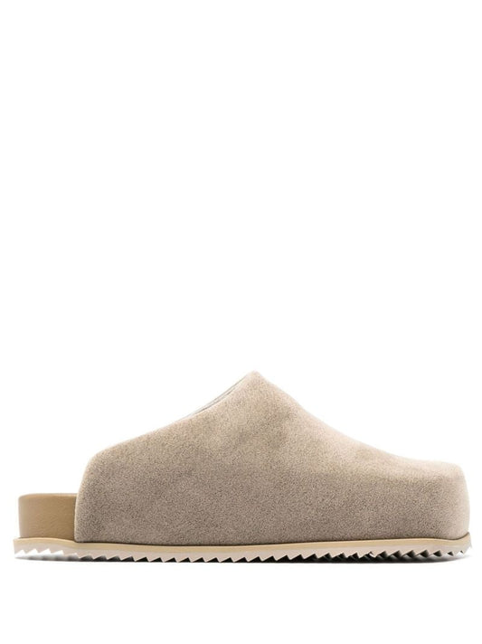 Grey Truck Suede Slides