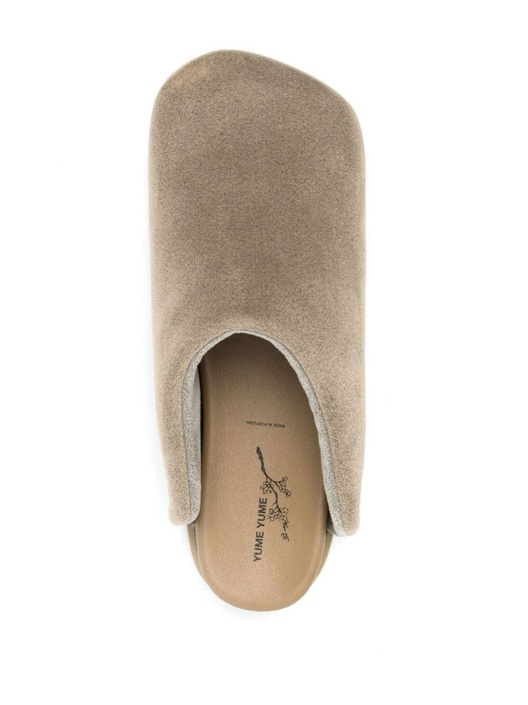 Grey Truck Suede Slides