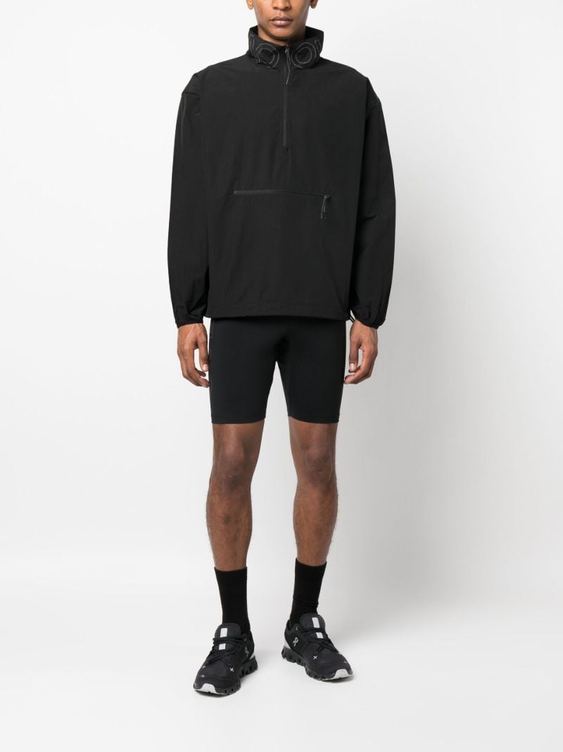 Black Logo Print Cycling Shorts