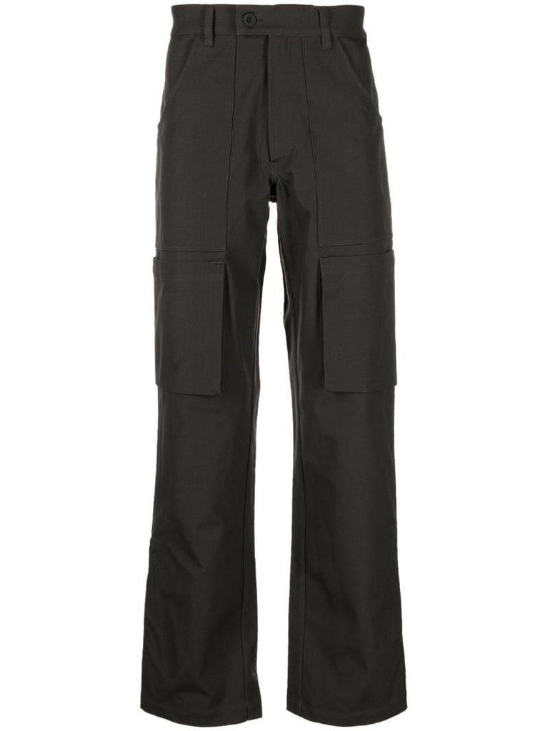 Brown Straight-leg Cargo Trousers