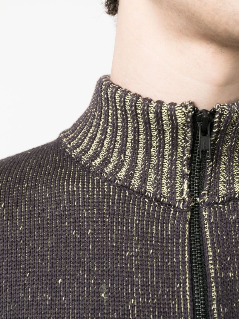 Grey Zip-up Cardigan