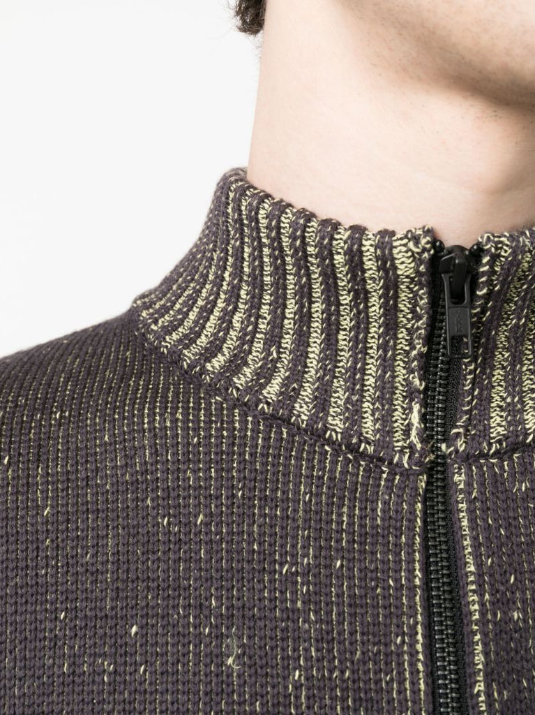 Grey Zip-up Cardigan