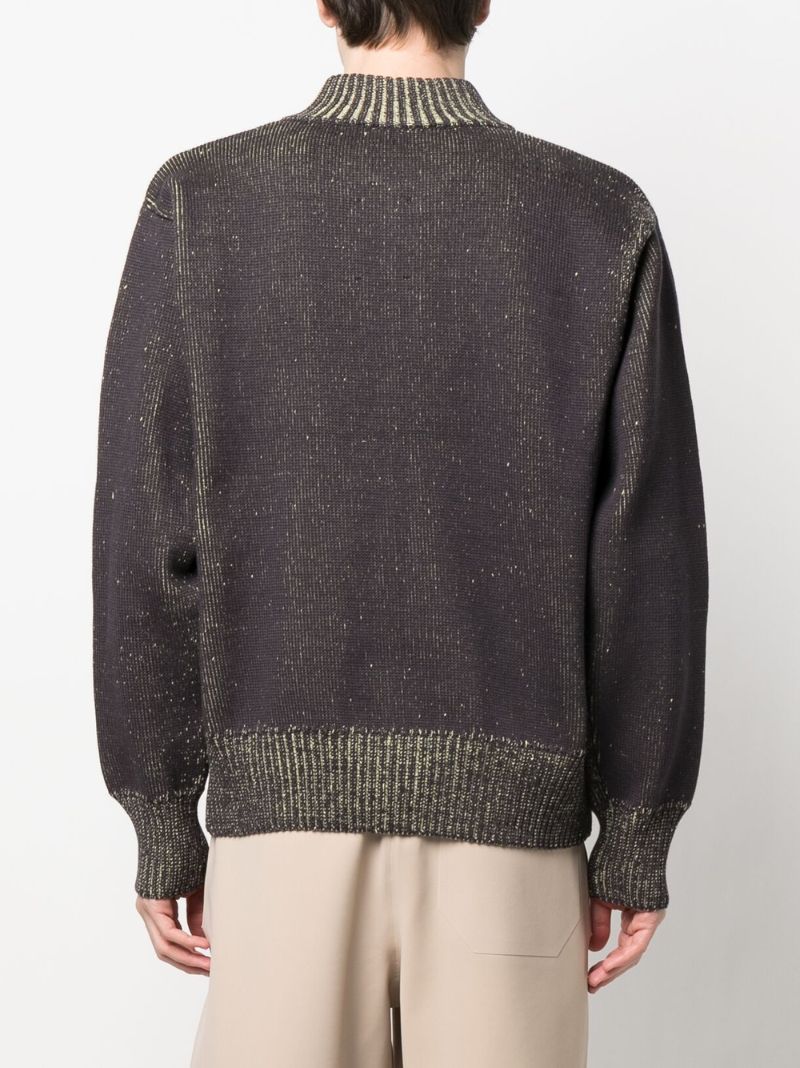 Grey Zip-up Cardigan
