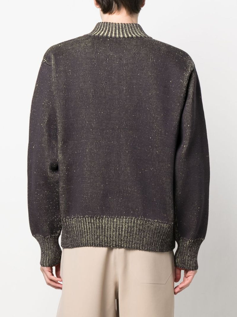 Grey Zip-up Cardigan