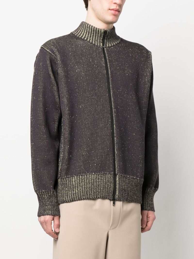 Grey Zip-up Cardigan