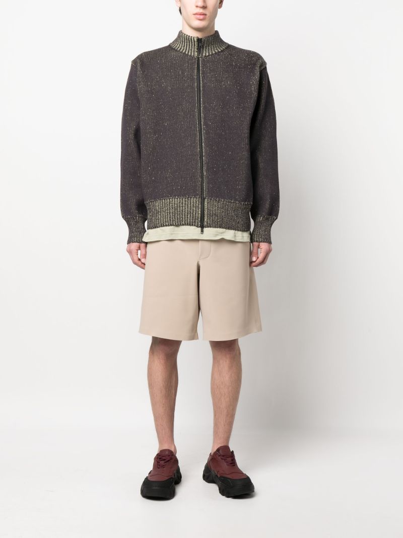 Grey Zip-up Cardigan