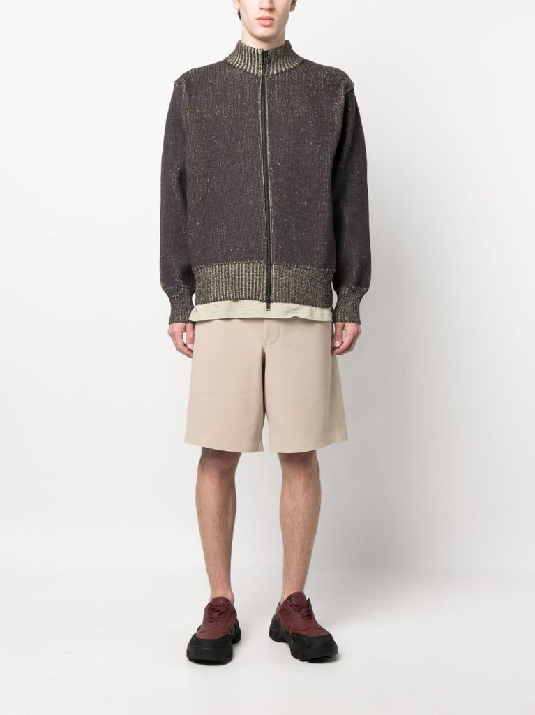 Grey Zip-up Cardigan