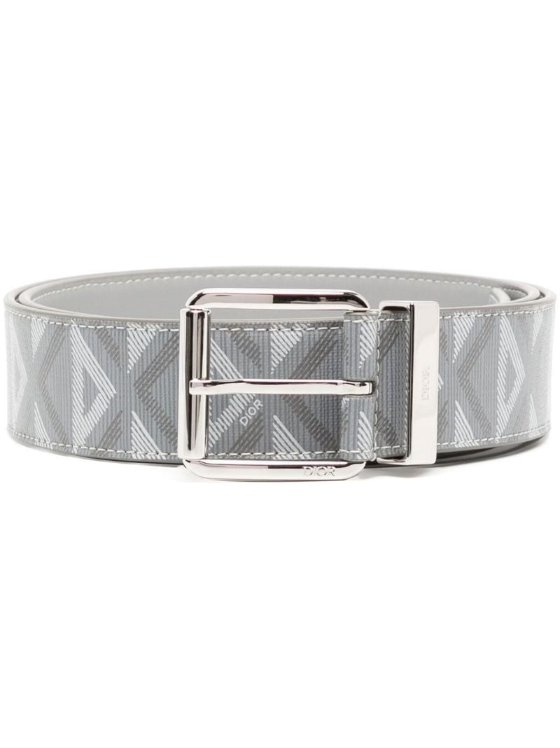 Grey Cd Diamond Pattern Belt