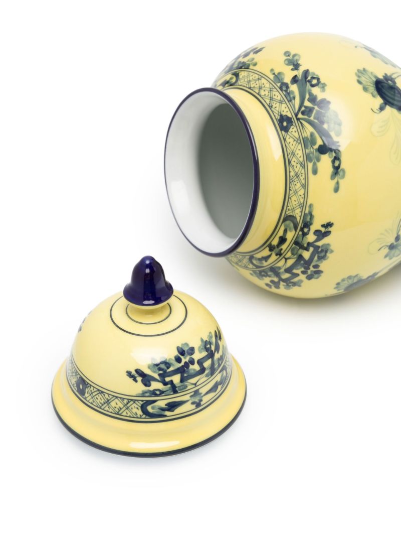 Yellow East Italian Printed Vase