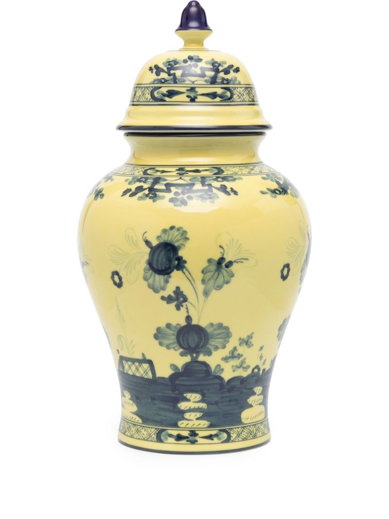 Yellow East Italian Printed Vase