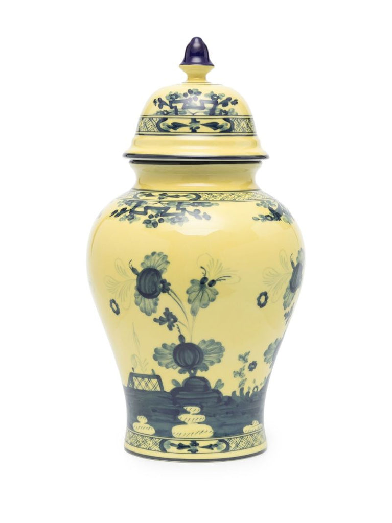 Yellow East Italian Printed Vase