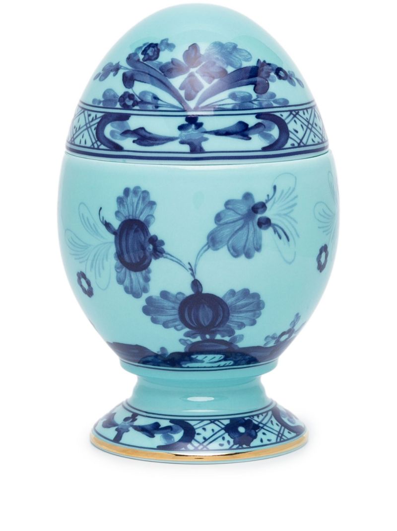 Blue East Italian Print Egg Cup