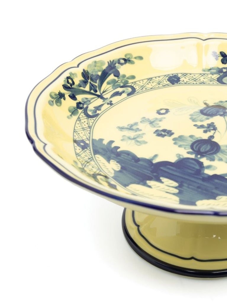 Yellow Oriente Italiano Citrino Ceramic Fruit Stand