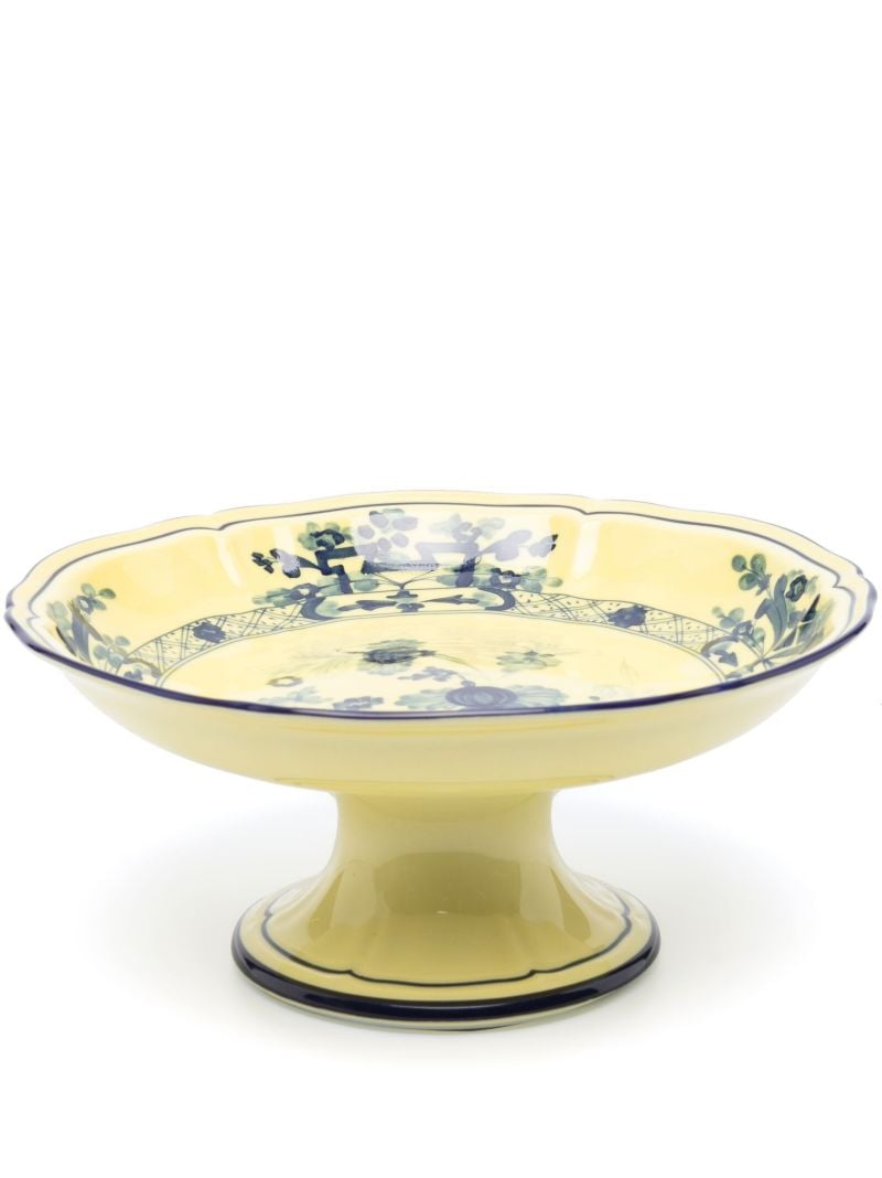 Yellow Oriente Italiano Citrino Ceramic Fruit Stand