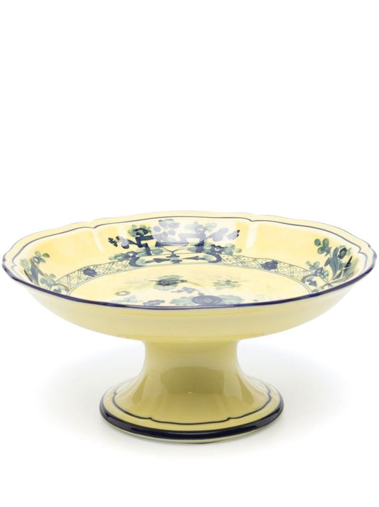 Yellow Oriente Italiano Citrino Ceramic Fruit Stand