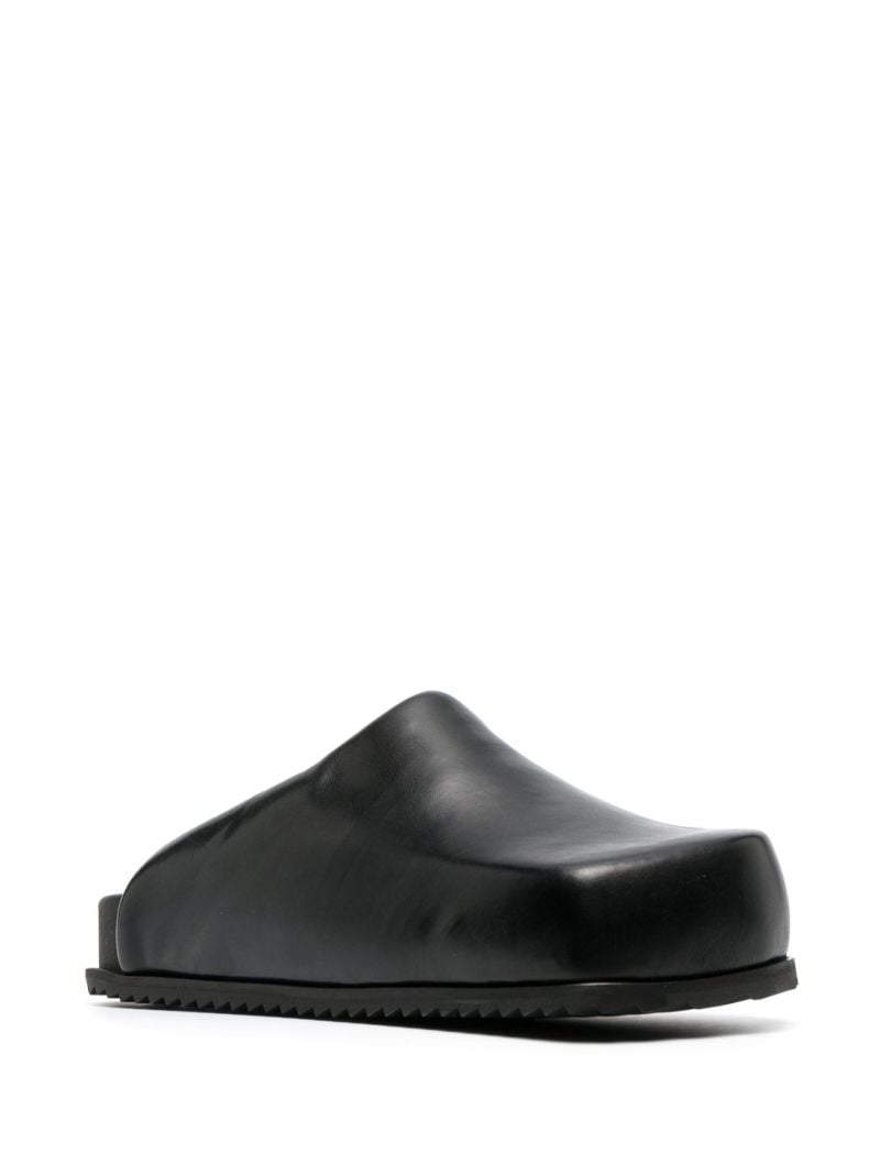 Black Truck Faux Leather Slides