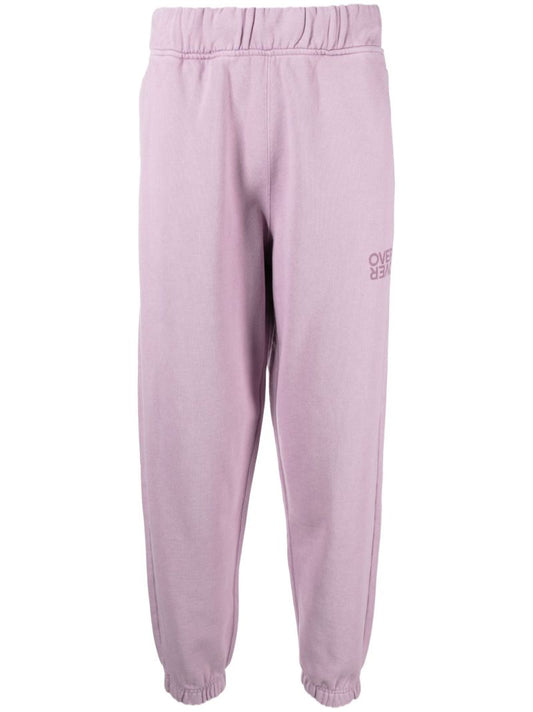 Pink Cotton Track Pants