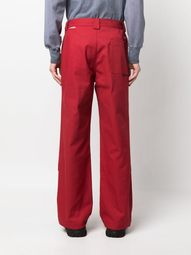 Red Straight-leg Trousers