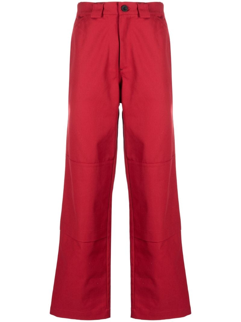Red Straight-leg Trousers