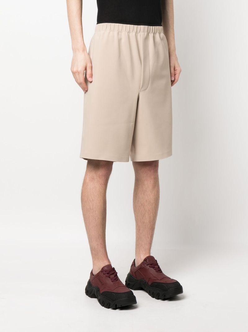 Neutral Elasticated Waist Shorts