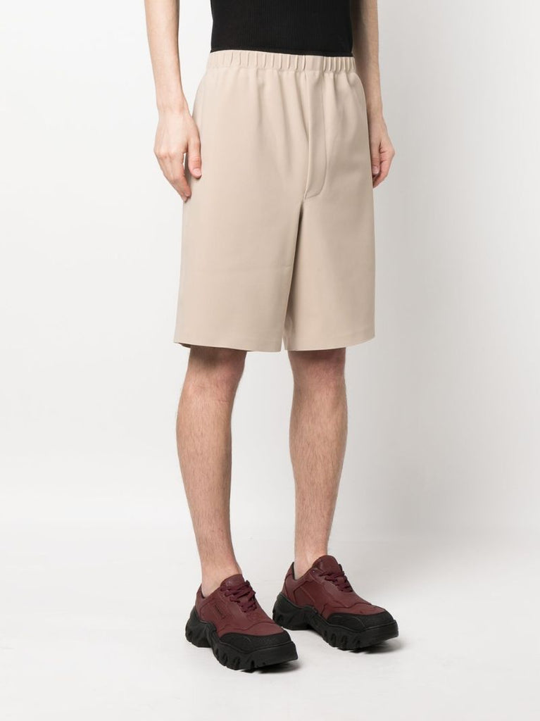 Neutral Elasticated Waist Shorts