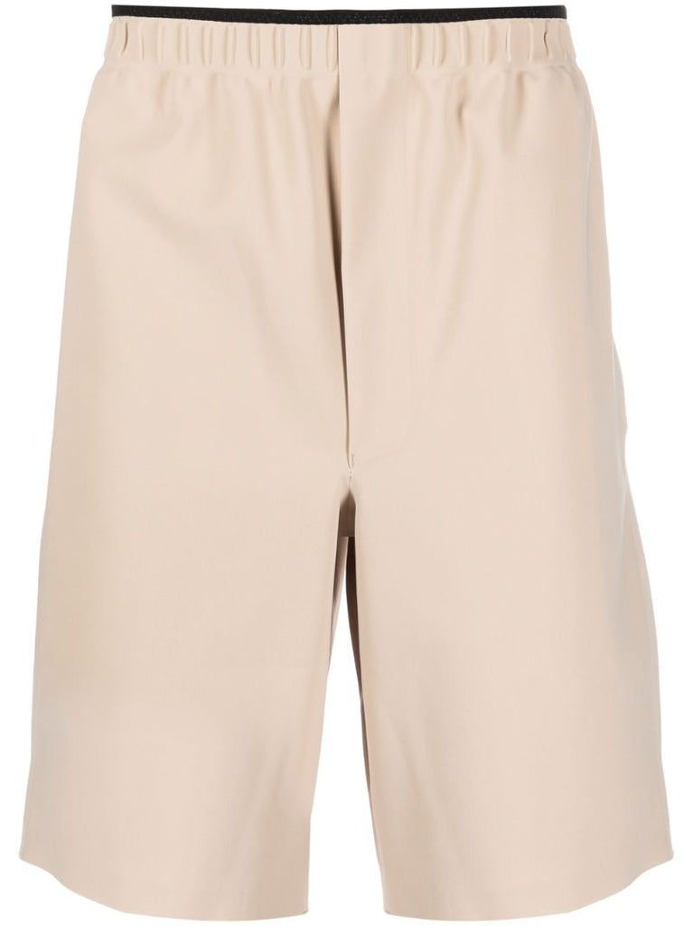 Neutral Elasticated Waist Shorts