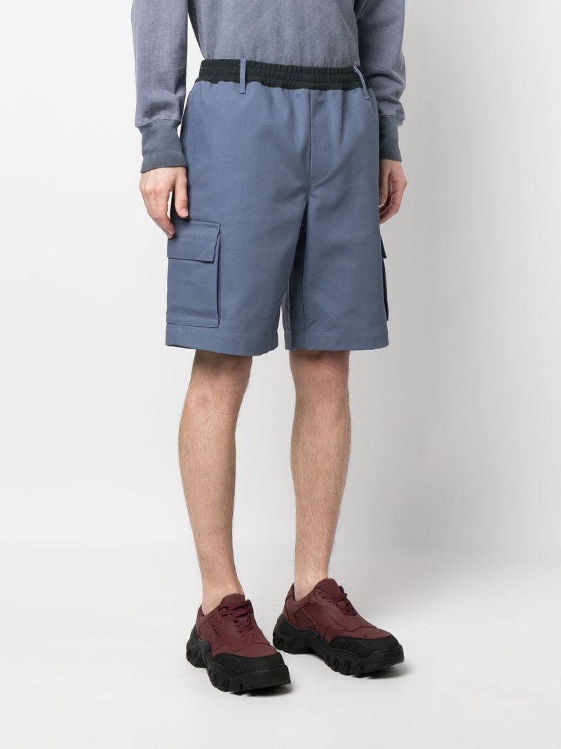 Blue Elasticated Waist Shorts