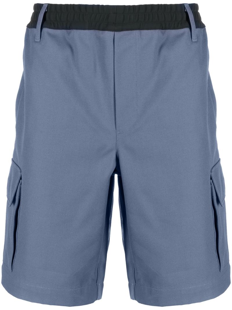 Blue Elasticated Waist Shorts