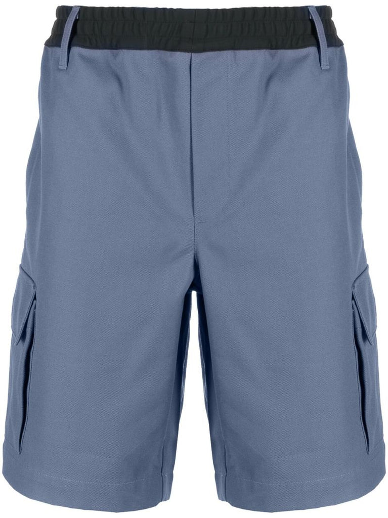 Blue Elasticated Waist Shorts