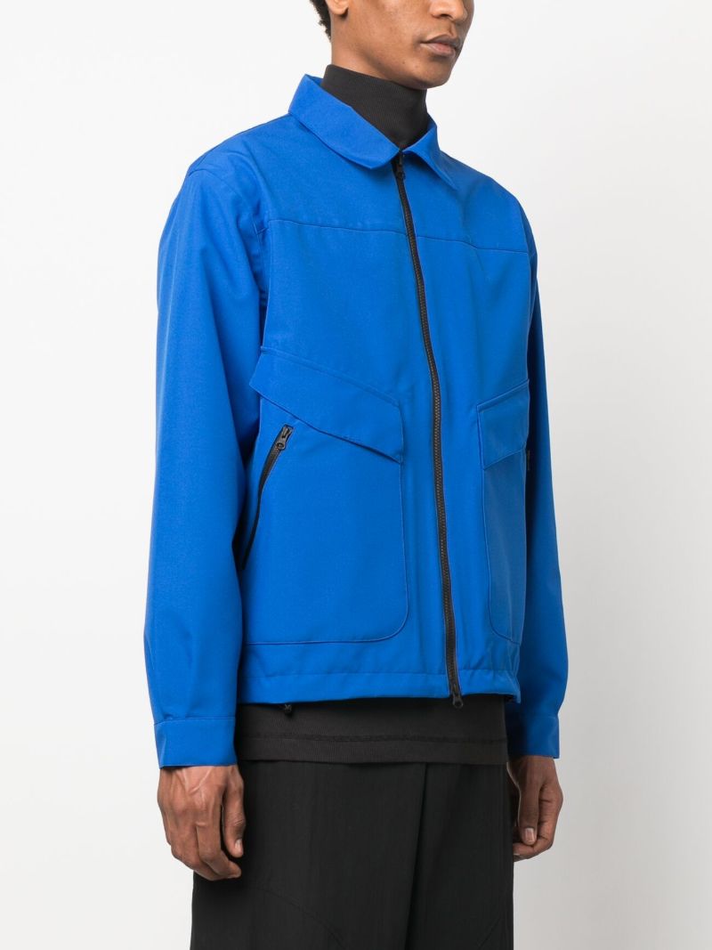 Blue Boisson Front Zip Jacket